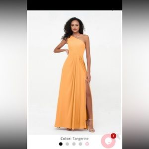 Tangerine Size 14 bridesmaids dress